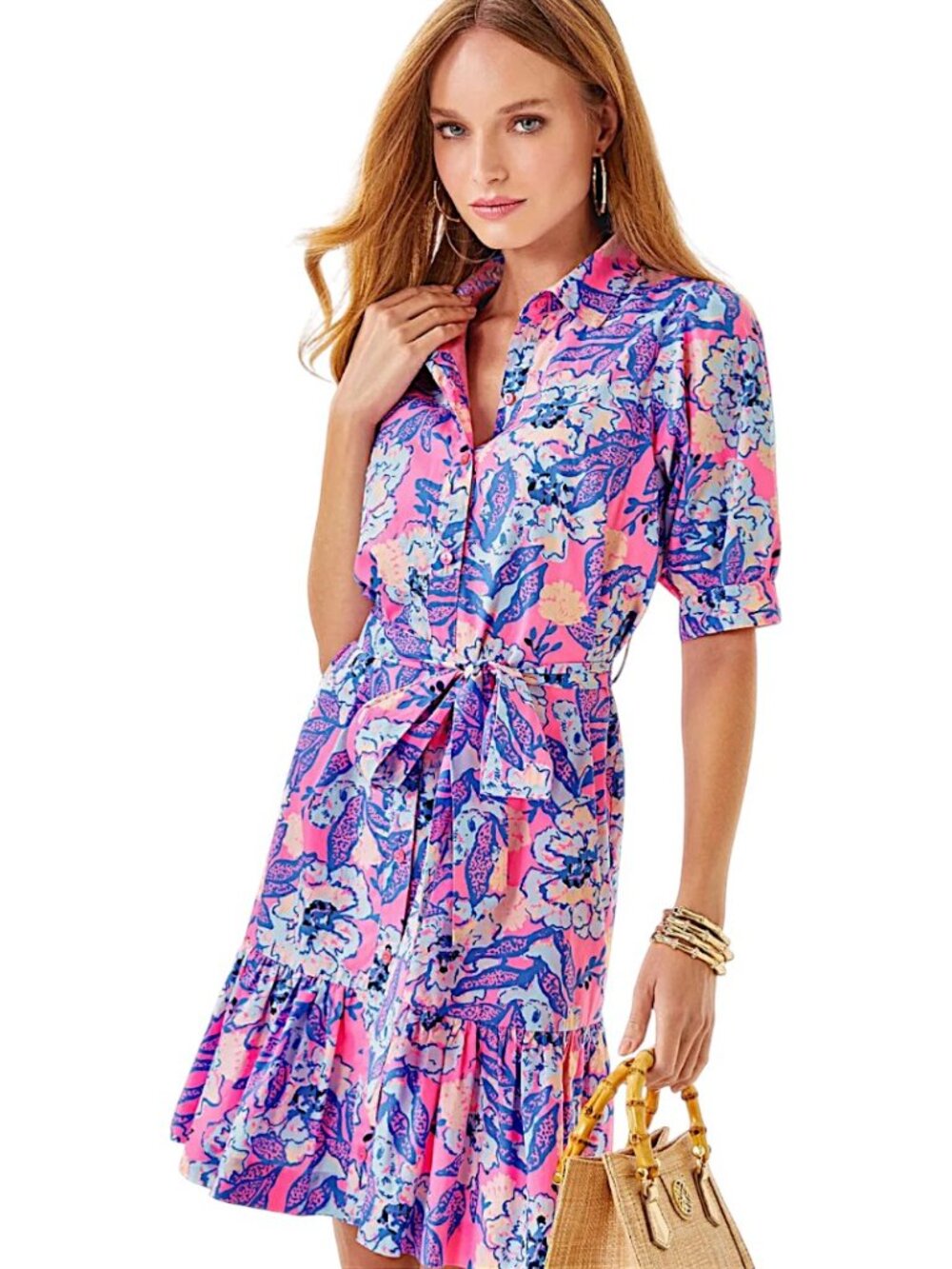 Lilly Pulitzer Sashria Shirt Dress in Multi/Totally Koalafied NWT - Size 6